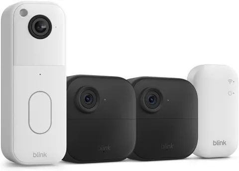 Amazon Blink Video Doorbell+Outdoor 4 Wireless smart security  2 cameras"White"