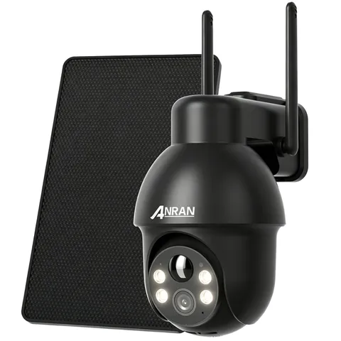Wireless Security Camera Outdoor Solar/Battery Home WiFi AI Human 360° View PTZ