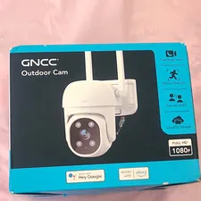 GNCC Outdoor Cam 1080P Wi-Fi Outdoor Security Camera Color Night Vision White