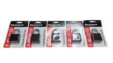 5-PACK Sesamee Resettable Keyless Weather Resistant Padlock K500 3/4