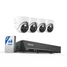 New Version 12MP PoE Security Camera System, Person/Vehicle/Animal White