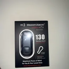 MaxxmAlarm InstAlert Eco Maxx 130 Decibel Keychain Personal Security Alarm