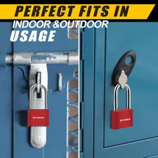 Heavy Duty Padlock Combination Lock - 4 Digit Combo Lock with 2.5 Inch Long S...