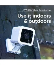 WYZE Cam v3 with Color Night Vision, Wired 1080p HD Indoor/Outdoor Video Cam.