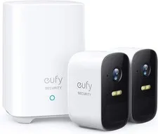 eufyCam 2C 2-Camera Security System with HomeBase 2 - 1080p - White