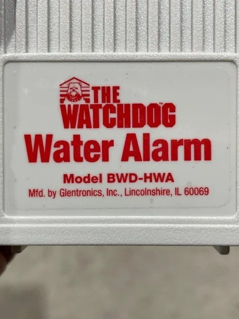 The Watchdog Water Alarm White Early Warning Leak Moisture Detector BWD-HWA New