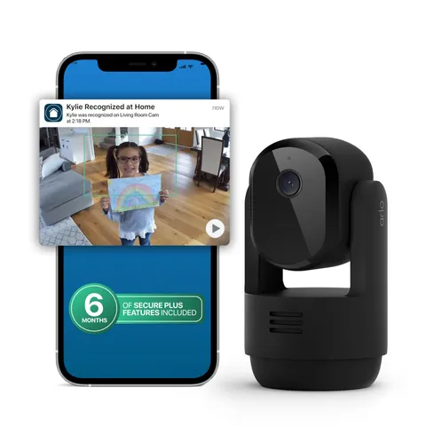 Camara De Seguridad Color Negro Với Seguimiento De Movimiento Estilo Lujo