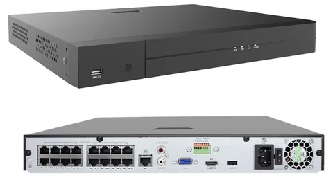 16 Channel 4K PoE Network Video Recorder NVR, 16 Port H.265 NVR Support