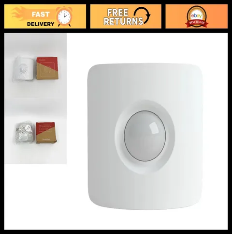 Wireless Motion Sensor for Home Security System - Smart Detection, White