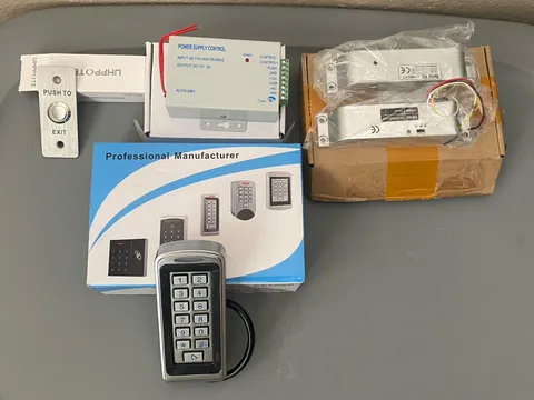 Electric Magnetic Access Control Kit - W Keypad, Button, And Power Supply