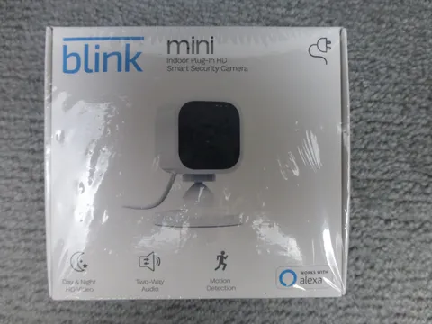 Blink Mini Indoor Plug-in Smart Surveillance Camera White Sealed New NIB