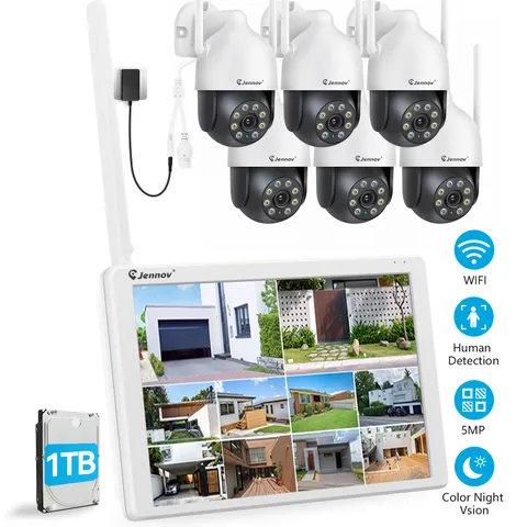 Wireless Surveillance Camera System 5MP NVR Motion Detection Color Night Vision