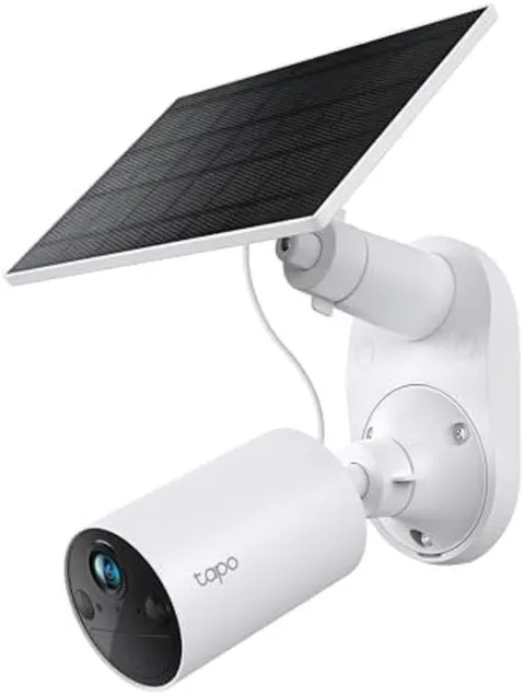 TP-Link 𝗧𝗮𝗽𝗼 SolarCam C402 Kit, Outdoor Battery Camera w/Solar Panel Base...