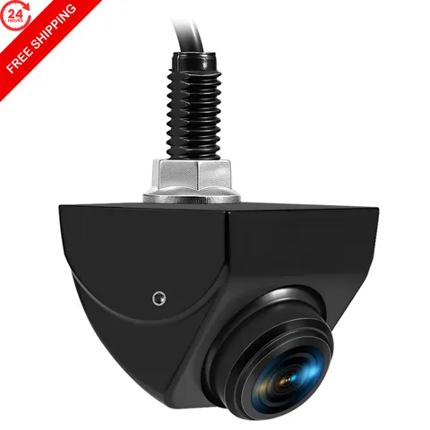 Backup Camera with Switchable Front View, 1080P AHD Metal Black