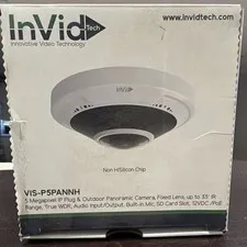 InVid Tech VIS-P5PANNH 5MP IP Outdoor Vandal Dome Cam Day/Night Mic SD 256GB
