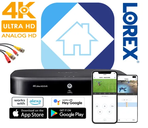 🔥 Lorex D841A81B 8 Channel 4K Ultra HD 1TB Security System DVR Smart Digital🔥