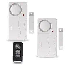 White Simple Department Security Window 2 Alarm Sensitive Trigger Strong Signal