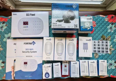 Fortress S03 Home Security Alarm System w/ Siren 8 Door/window 4 Keyfob 3 Remote