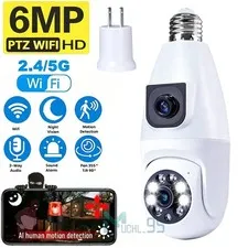 Camaras De Seguridad Wifi Exterior E27 HD Inalambrica Con Vision Nocturna Video