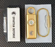 Spartan Defense The Original Self Defense Siren Personal Safety Alarm Gold