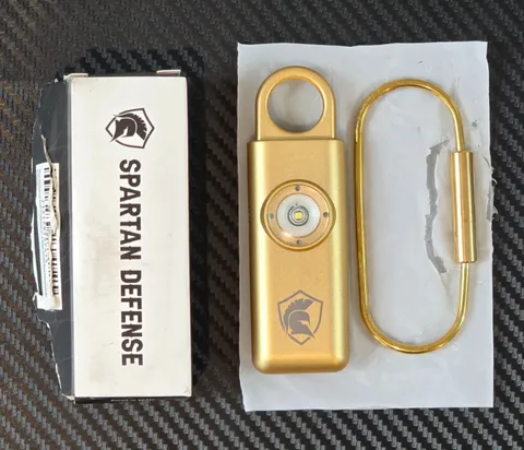 Spartan Defense The Original Self Defense Siren Personal Safety Alarm Gold