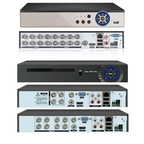 4-8-16 Channel DVR Compatible with Xvr-Nvr Poe and Onvif Wifi Cameras