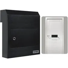 Stylish Heavy Duty Steel Mailbox 12x6x15” - Lockable Drop Box for Home or Office