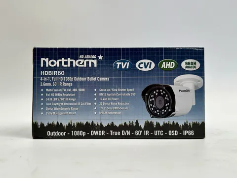 Northern 4 in 1 HD Outdoor 1080P 3.6mm 60' IR bullet camera-#HDBIR60