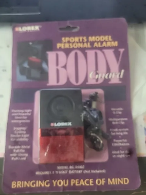 LOREX  90's Sport Model Personal Alarm W/Flashing Light, Siren NEW, SEALED!!