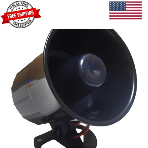 Wired Alarm Siren Horn 15W DC 6 to 12V Security Siren with Bracket for Home S...