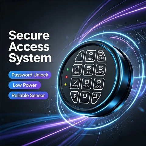 Electronic Safe Lock Replacement Keypad | Digital Gun Safe Lock with Swing Bolt