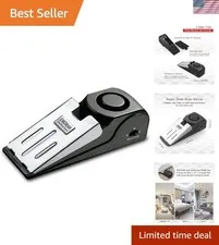 Compact Door Stop Alarm with 120DB Siren - Adjustable Sensitivity & Travel Ready