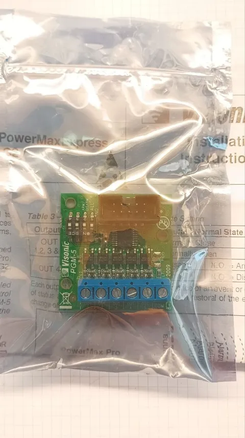 Visonic PGM-5 PowerMax PowerMaster 5 Programmable Output Interface Module