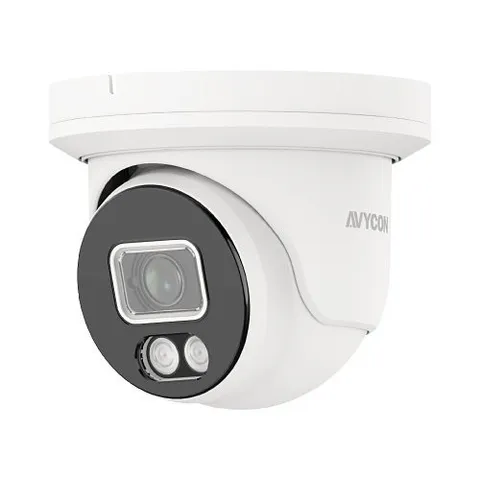 AVYCON AVC-NCE81F28 InfiniteColor 8MP H.265 IR Turret IP Camera 2.8mm, White