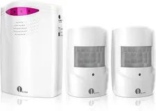 Driveway Alarm Wireless Outside, 1 by ONE Motion Sensor Alarm 1000Ft/300M Range