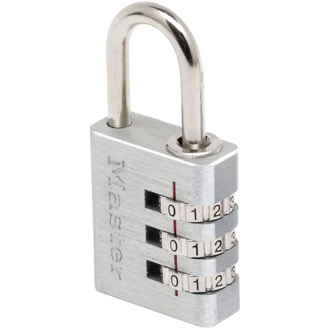Master Lock 7630EURD Aluminum 30mm 3-Digit Combination Lock