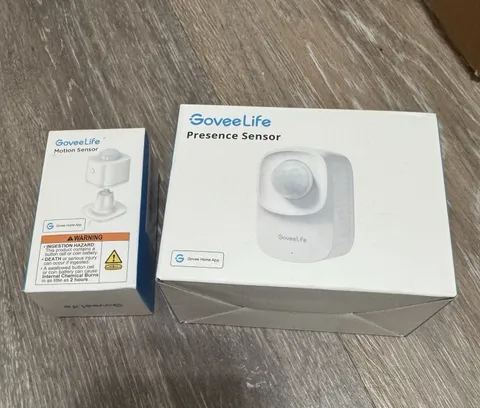 GoveeLife H5127 Presence & Motion Sensors 2-Pack PIR/mmWave Wi-Fi BT Indoor