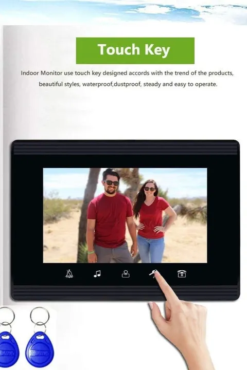 AMOCAM Replacement Parts Apartment Intercom System 7 Inch Touch Monitor ONLY