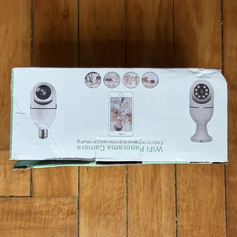 WiFi Panorama Camera Indoor Wi-Fi IP Surveillance Camera, White