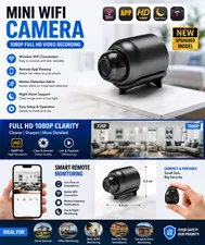 Mini Camara Oculta Espia De Seguridad WiFi 1080P Inalambrica Con Audio y Video