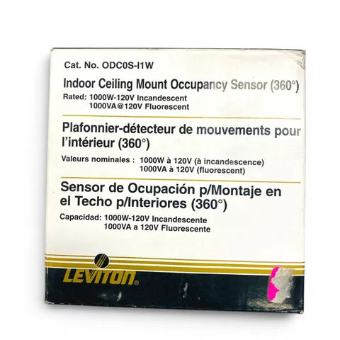 Leviton ODC0S-I1W Ceiling Mount PIR Occupancy Sensor 360 Degree 120V New