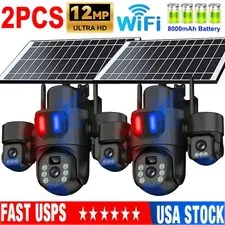 Camara De Seguridad Solar Inalambricas Para Exterior Con Vision Nocturna y Audio