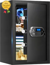 3.4 Cuft Large Safes for Fire and Water Proof, Anti-Theft Digital Home Safe
