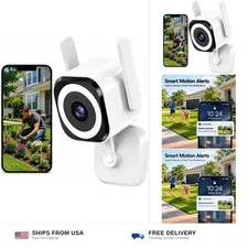 Security Camera Indoor Outdoor, 5G/2.4G WiFi, 4X Zoom, SD/Cloud | 5G/2.4G WiF...