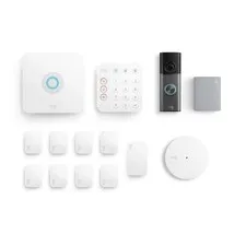 Ring Alarm Security System, Battery Doorbell Pro, Chime, and Glass Break Sensor