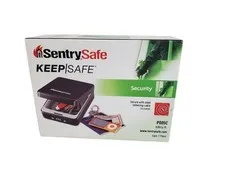 Sentry Safe Small Portable Security Lock Box Case Safe Combination P005C- New!
