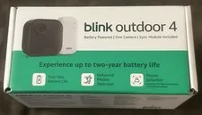 Blink Outdoor 4 Wireless smart security camera w/Sync Module - Brand New