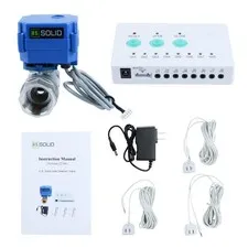 U.S. Solid Water Leak Detector with Auto ShutOff Valve & Sound Alarm, 1" NSF ...