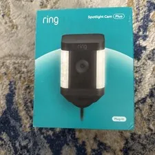 Ring Spotlight Cam Plus - Plug-In - Smart Security Video Camera W/ LED Lights 🖤