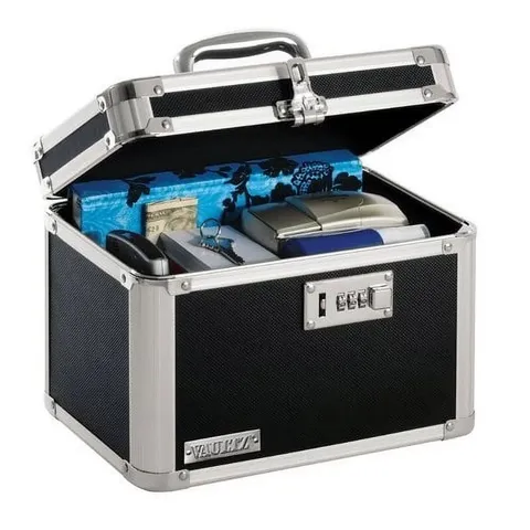 Combo Lock Storage Box Medium Density Fiberboard Boxes Organization Portable New